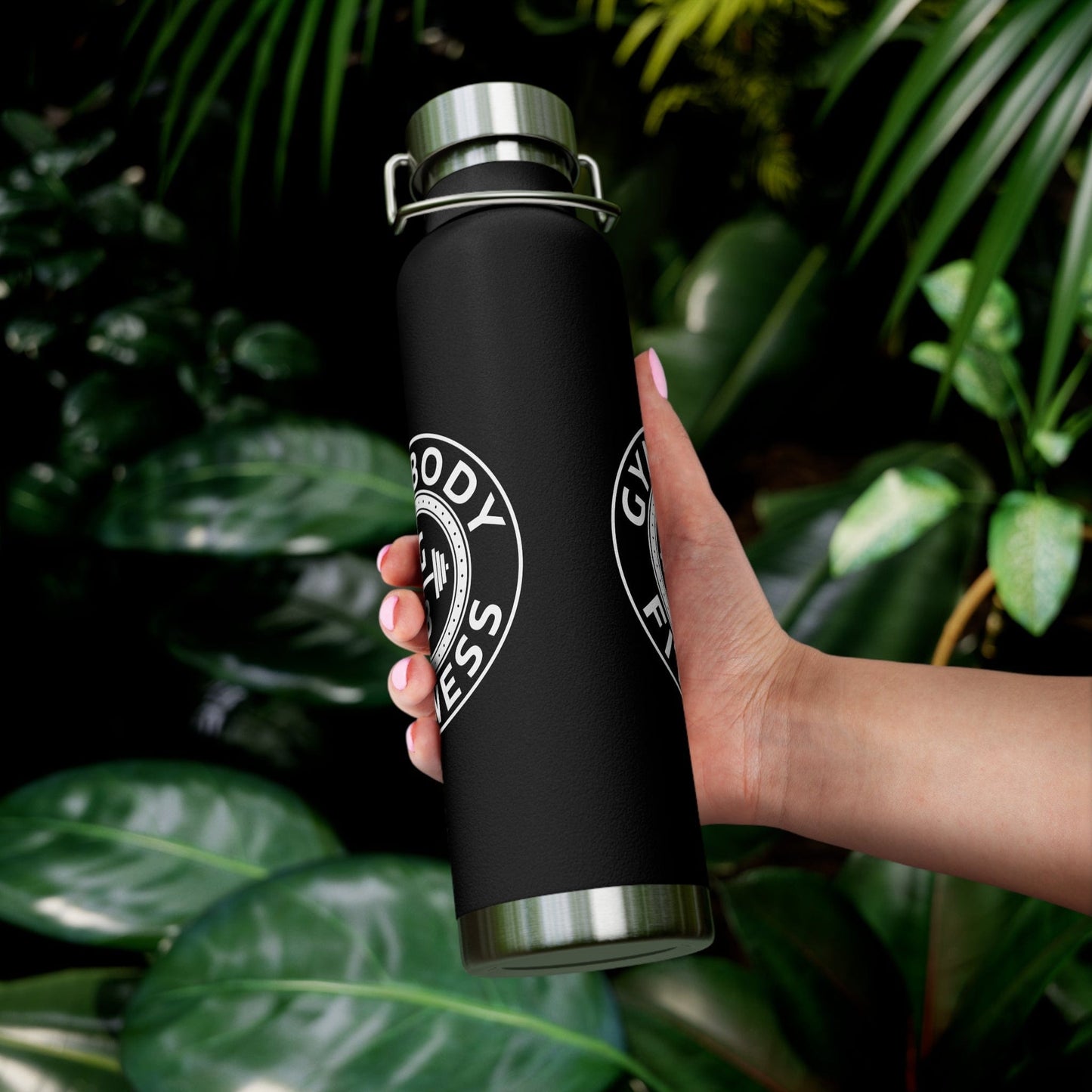 Copper Vacuum Insulated Bottle, 22oz Black
