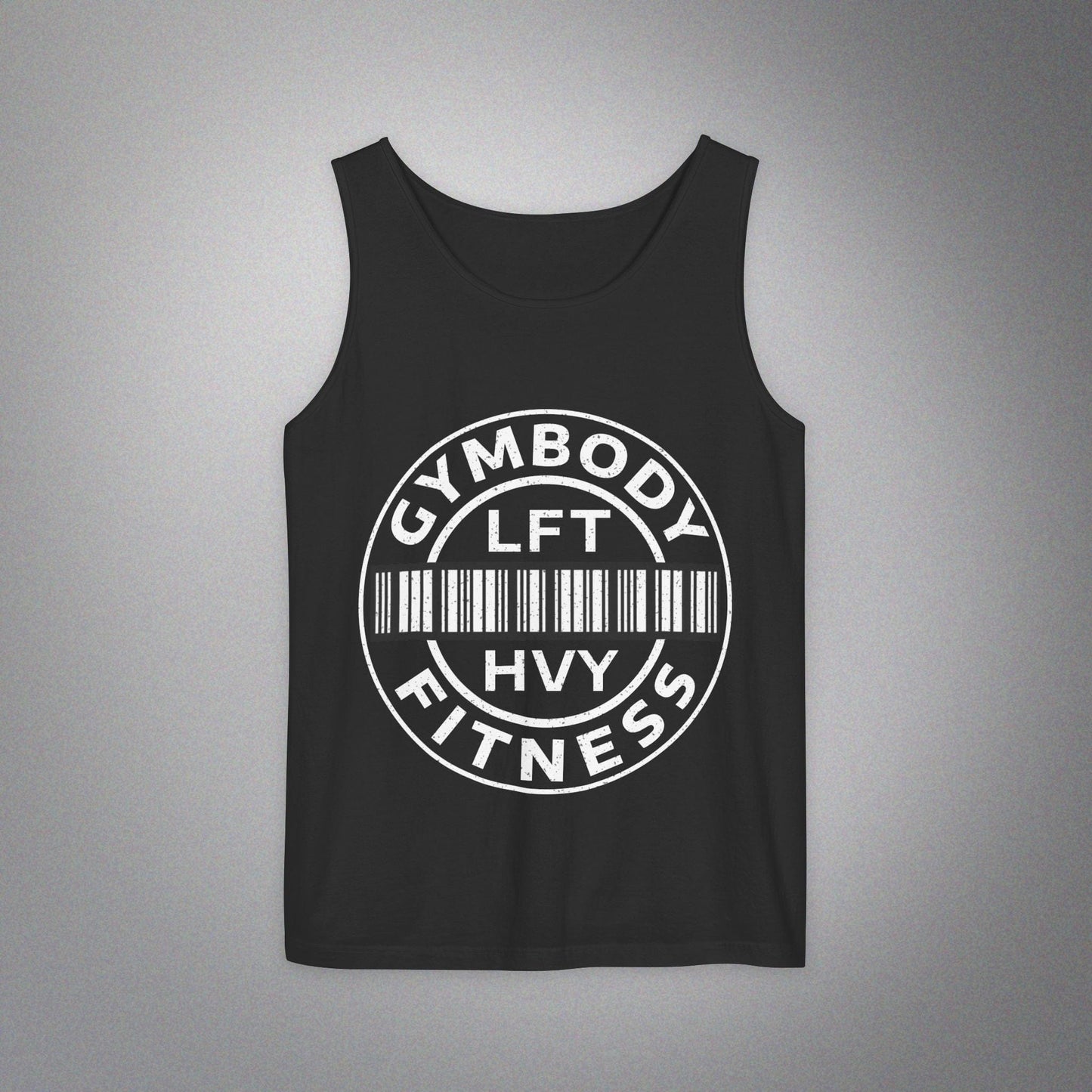 Men's Garment-Dyed Tank Top Black