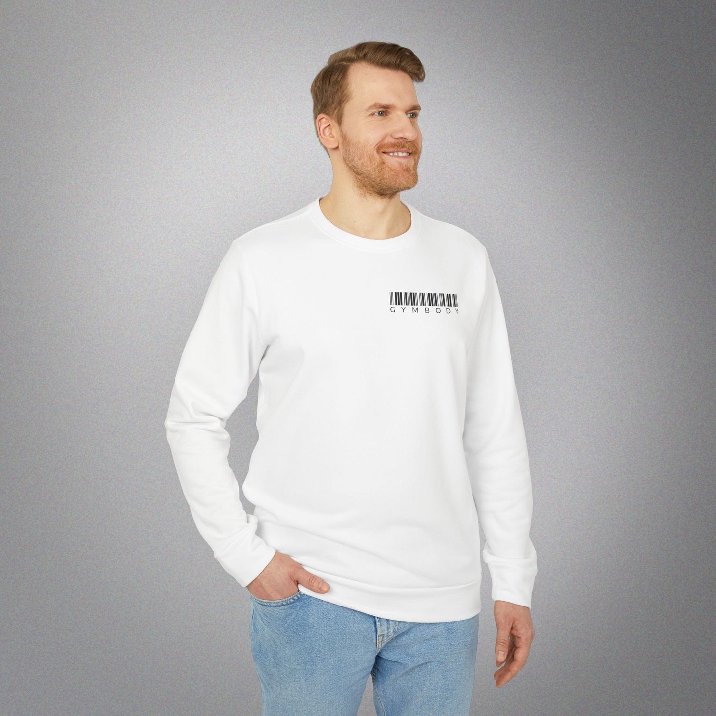 Men's Fleece Sweatshirt White, adidas®