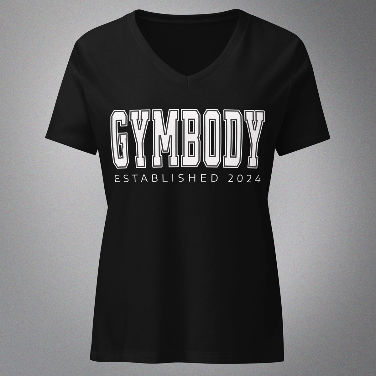 Women’s V-Neck Cotton Black