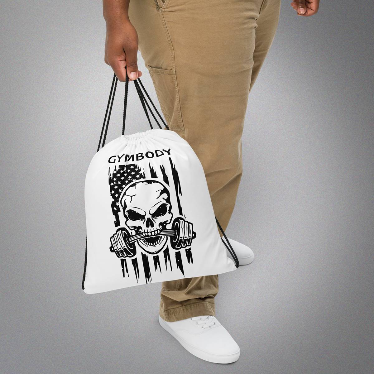 Drawstring Bag White