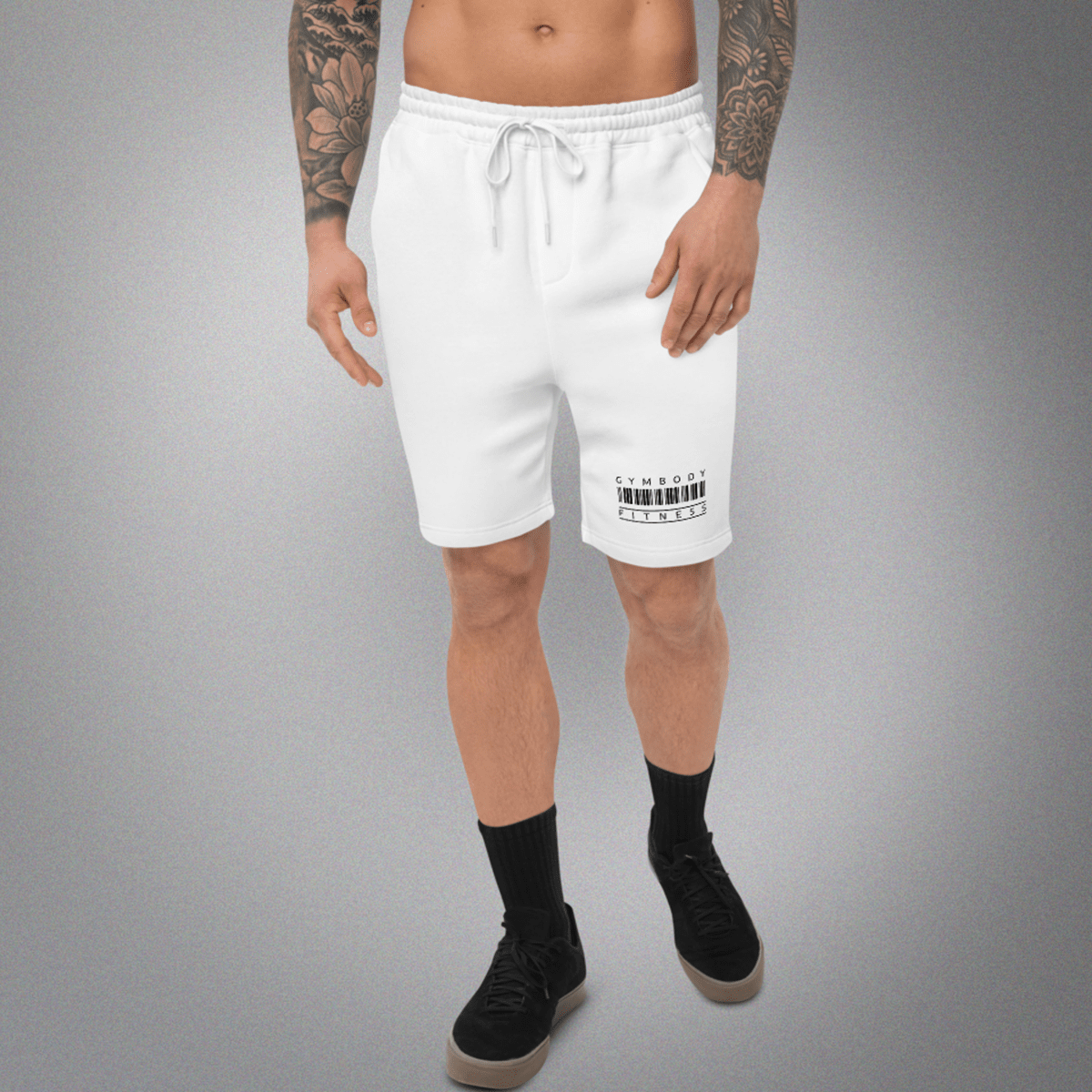 Men's Fleece Shorts White