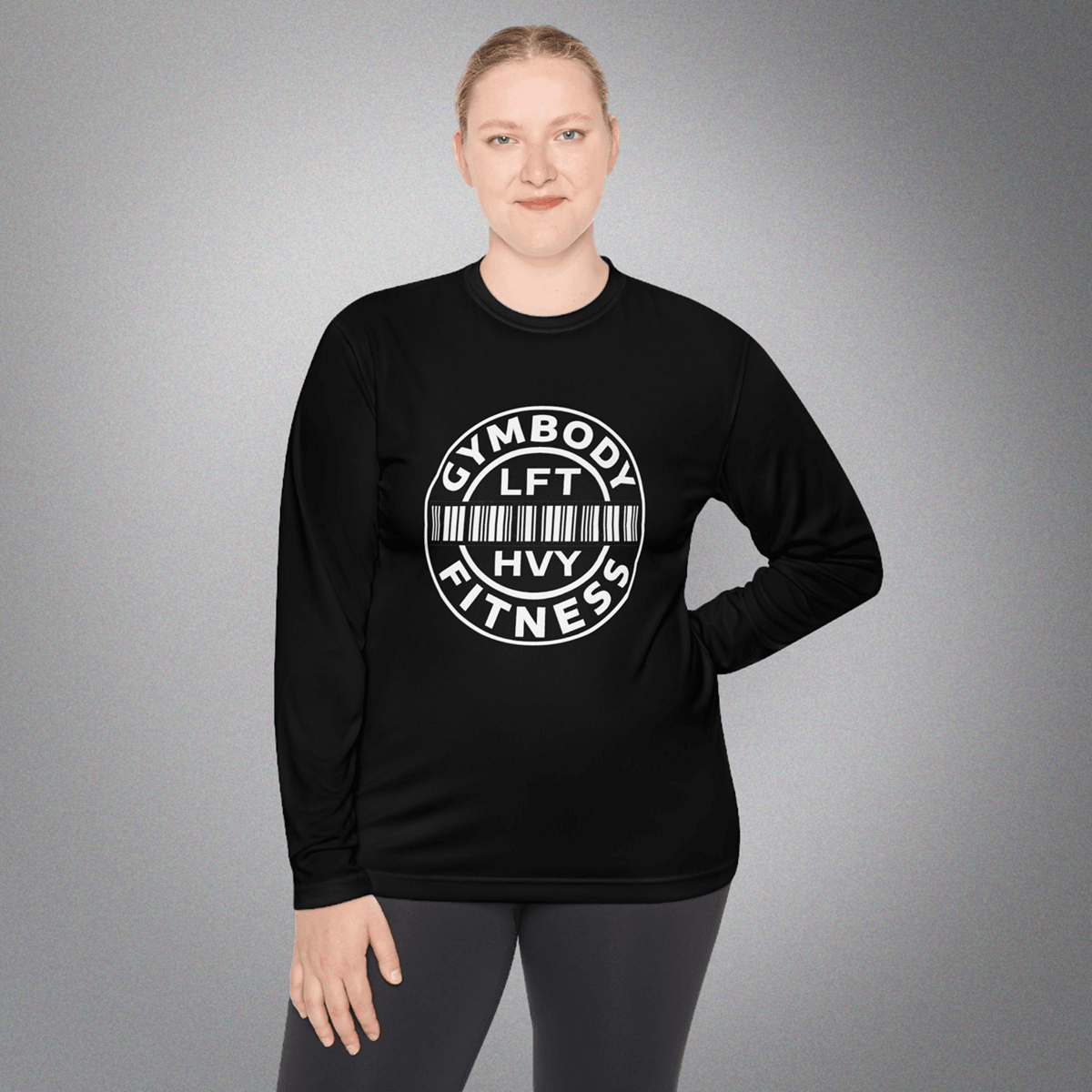 Women's Moisture-Wicking Polyester Long Sleeve Black