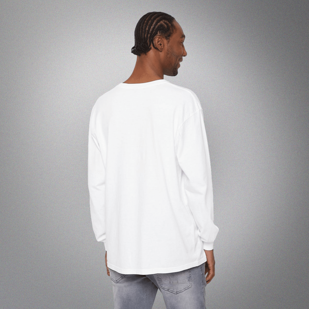 Men's Cotton Long Sleeve White