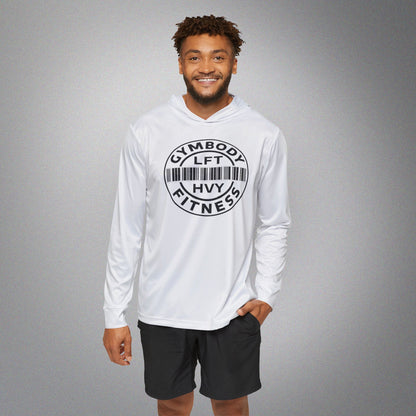 Men's Moisture-Wicking Polyester Hoodie White