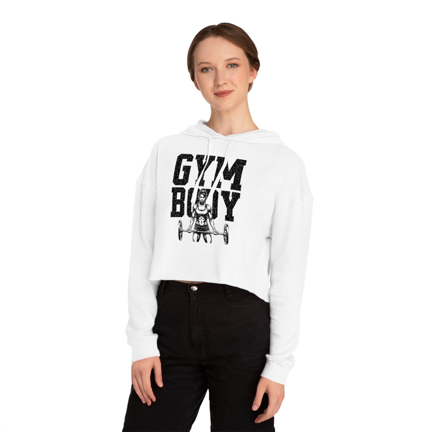 Women’s Crop Hoodie White