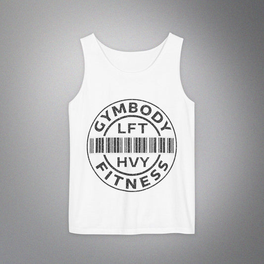 Men's Garment-Dyed Tank Top White