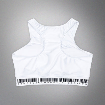 Padded Sports Bra White