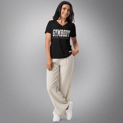 Women’s V-Neck Cotton Black