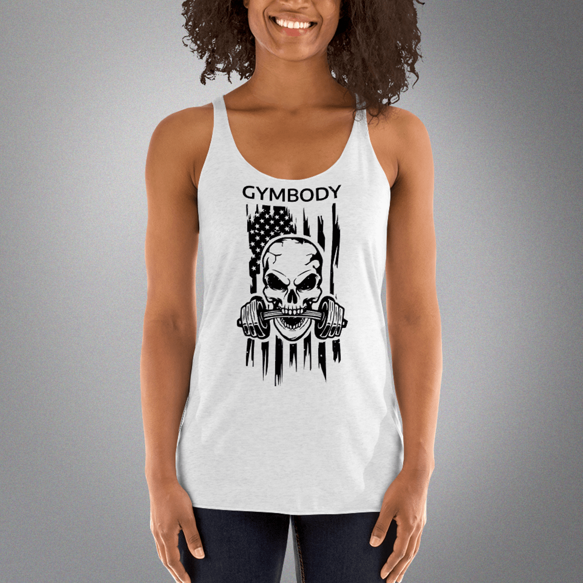 Women's Racerback Tank White