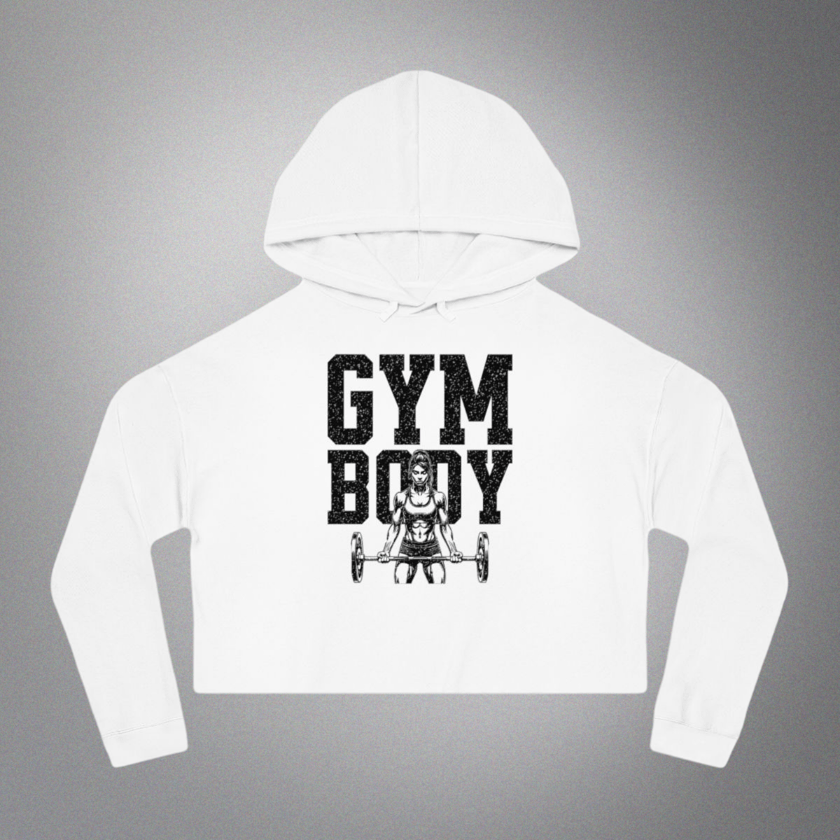 Women’s Crop Hoodie White