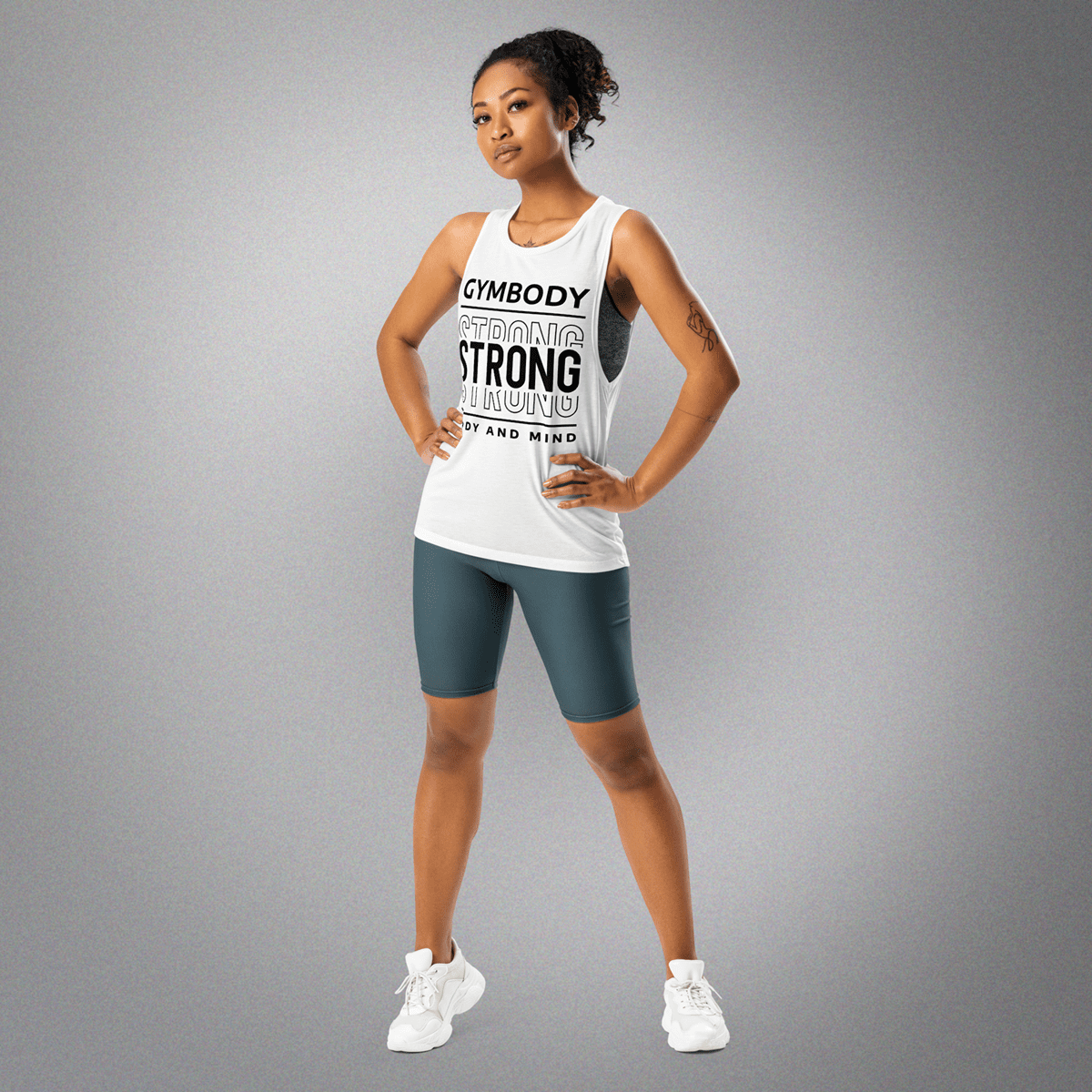 Women's Muscle Tank White