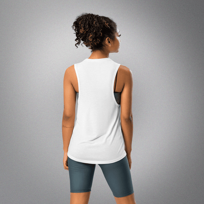 Women's Muscle Tank White