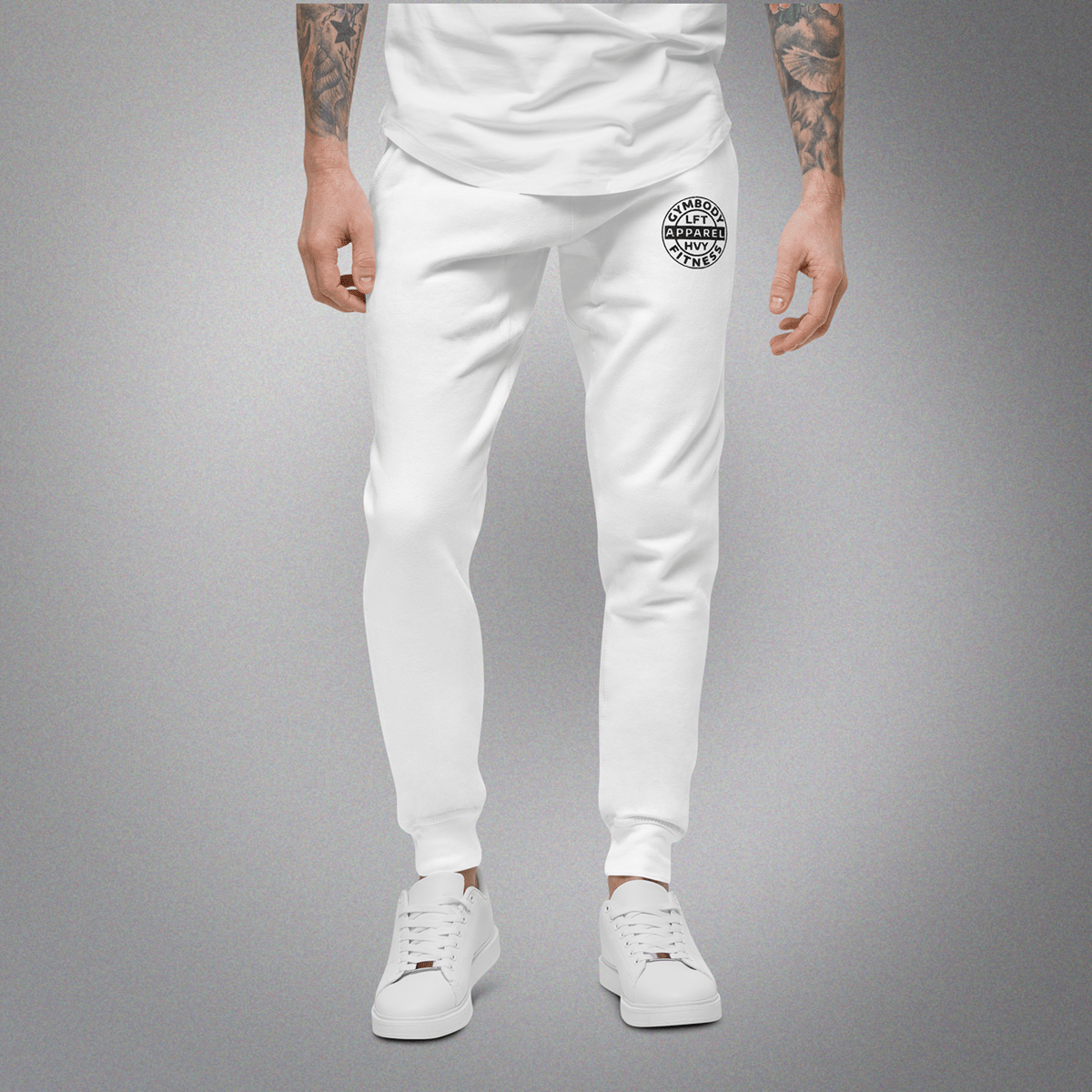 Men's Fleece Sweatpants White