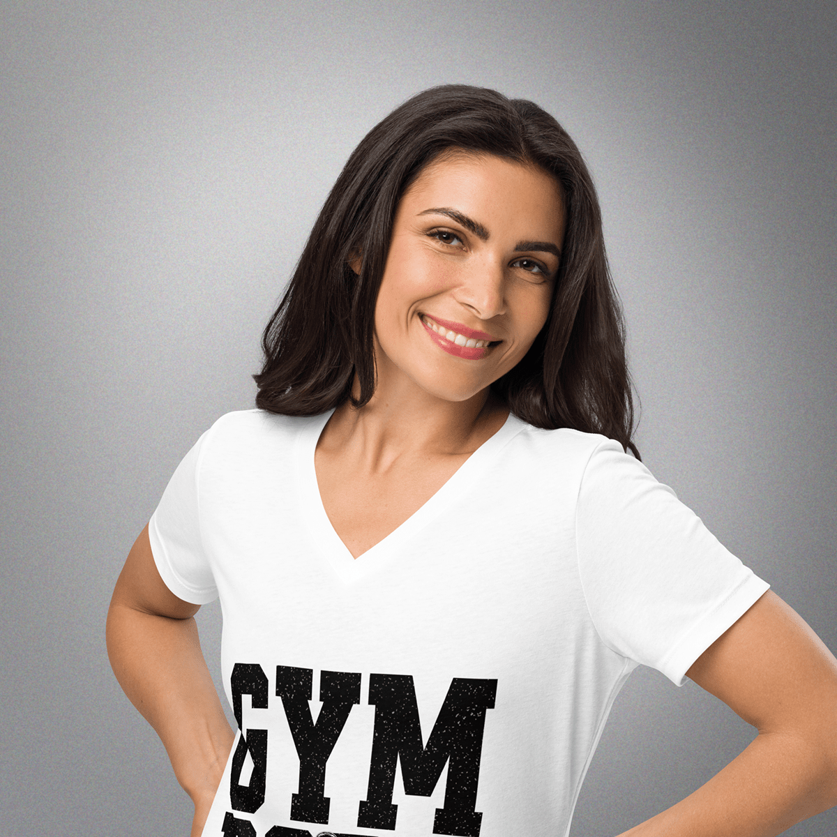 Women’s V-Neck Cotton White