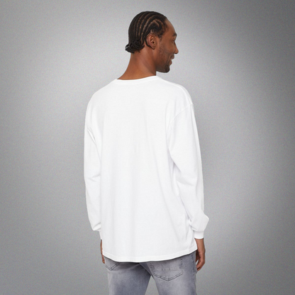 Men's Cotton Long Sleeve White