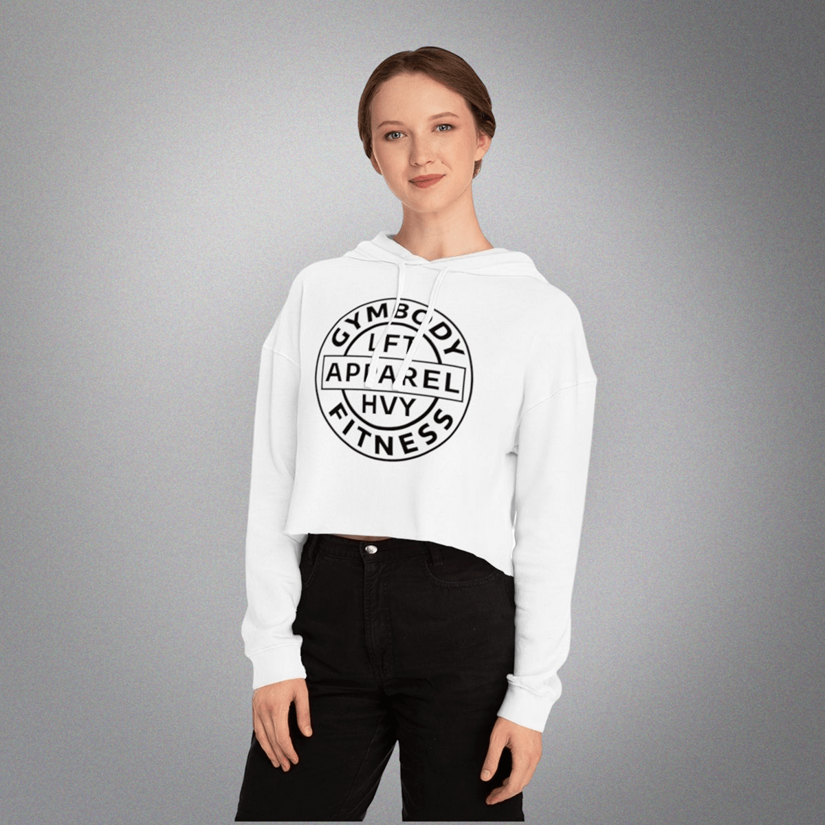 Women’s Crop Hoodie White