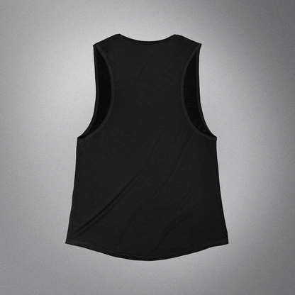 Women's Flowy Scoop Muscle Tank Black