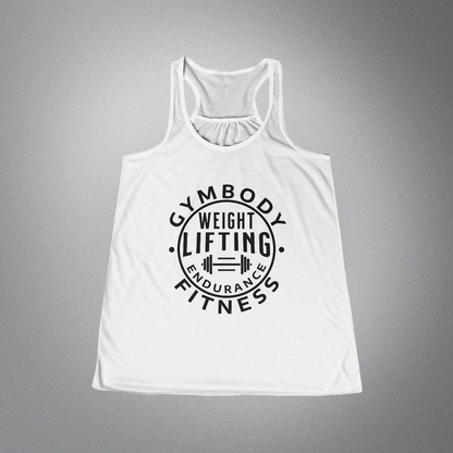 Women's Flowy Racerback Tank White