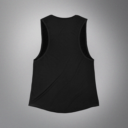 Women's Flowy Scoop Muscle Tank Black